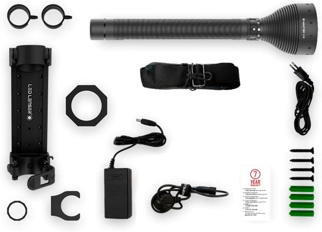 Ledlenser X21R Taschenlampe LED, Suchscheinwerfer, aufladbar mit Lithium LiFePO Akku, 5000 Lumen, fo