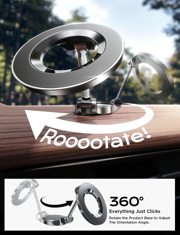LISEN Handyhalterung Auto für MagSafe Autohalterung - [24x N52 Magnet] Universal Magnetische Handyha