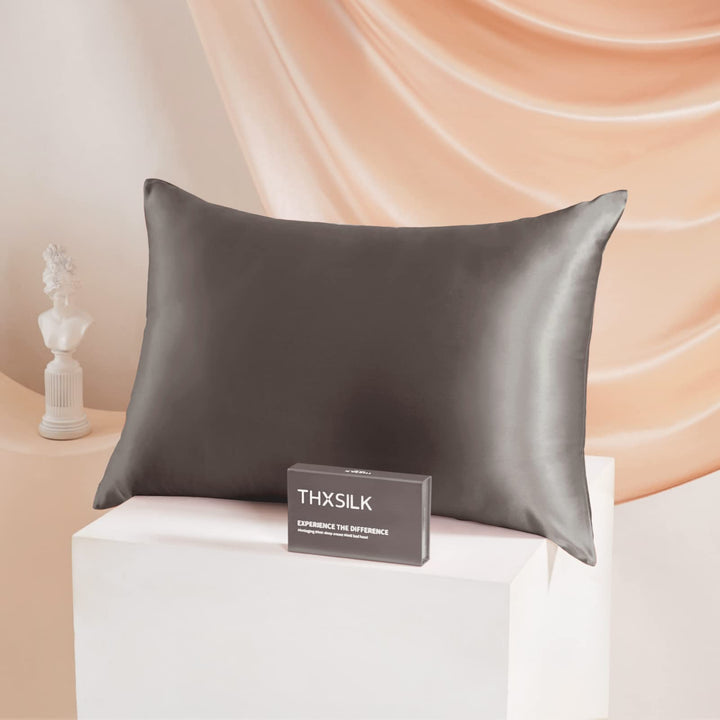 THXSILK 25 Momme Seide Kissenbezug für Haar und Haut - Maulbeerseide Kissenbezug - Hypoallergen mit