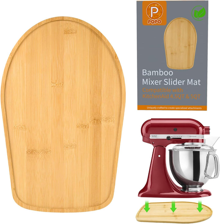 Bamboo Mixer Schieber kompatibel mit Kitchen Aid 4.5/5 Quart Tilt Head Stand Mixer, K45SS Küche Atta