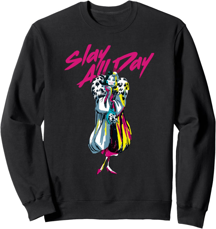 Disney Villains Cruella Slay All Day Sweatshirt