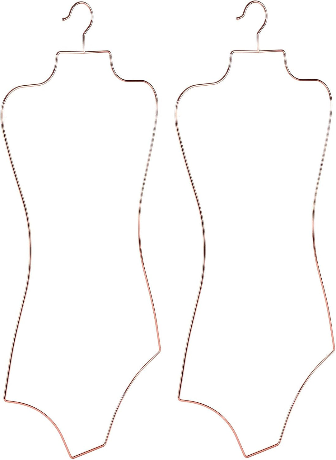 Bikini Badeanzug Aufhänger Draht Körperform Display Unterwäsche hänger 10 PCS (Roségold), Roségold