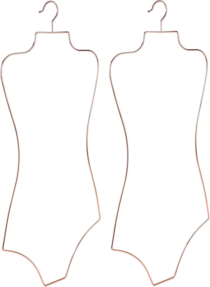 Bikini Badeanzug Aufhänger Draht Körperform Display Unterwäsche hänger 10 PCS (Roségold), Roségold