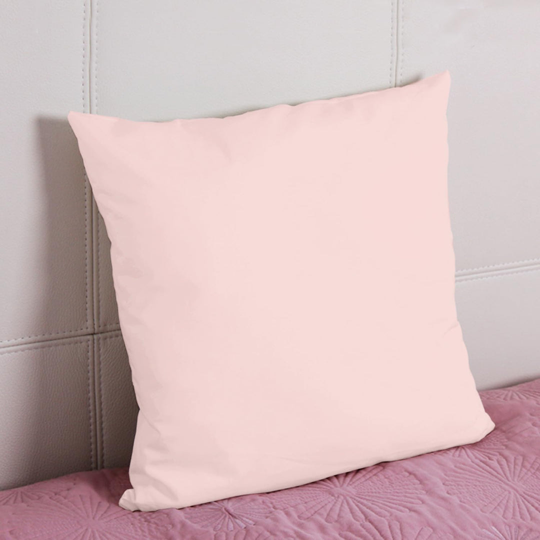Pizuna Luxuriöser Soft-Satin 2er Pack Kissenbezug 80x80 cm Helles Rosa, 800 Fadenzahl Baumwolle Quad