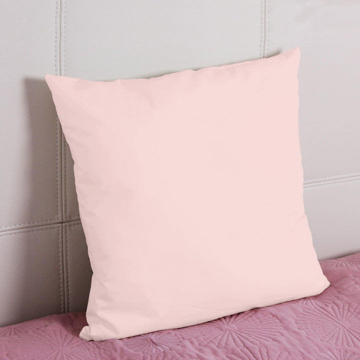 Pizuna Luxuriöser Soft-Satin 2er Pack Kissenbezug 80x80 cm Helles Rosa, 800 Fadenzahl Baumwolle Quad