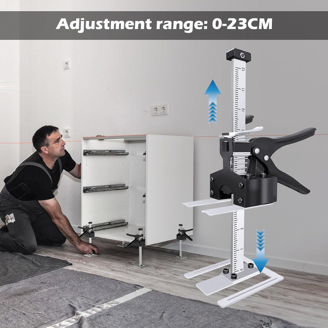 MaxAwe 2 Stk Arbeitssparender Arm Handheld Jack Tool mit Skala, 35cm Höhenversteller, 240kg Hebewerk