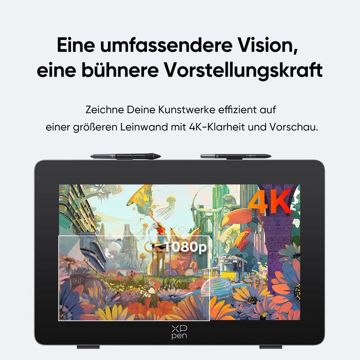 XPPen Artist 24 Pro (Gen 2) 4K Grafikdisplay, 23,8 Zoll Grafikmonitor mit X3 Pro Stift，Geeignet für