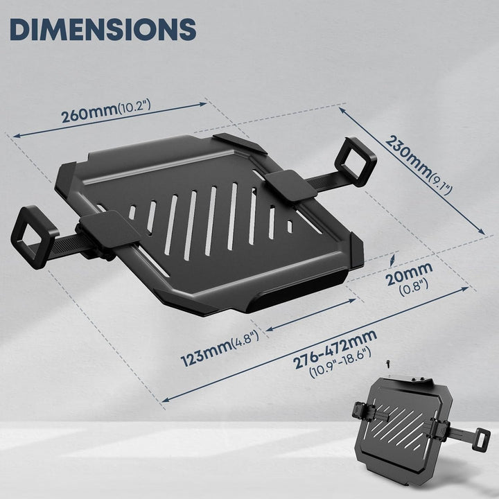 Universal Laptop Halterung 12-17 Zoll - VESA Laptop Adapter für VESA 75x75/100x100 mm - Notebook Hal