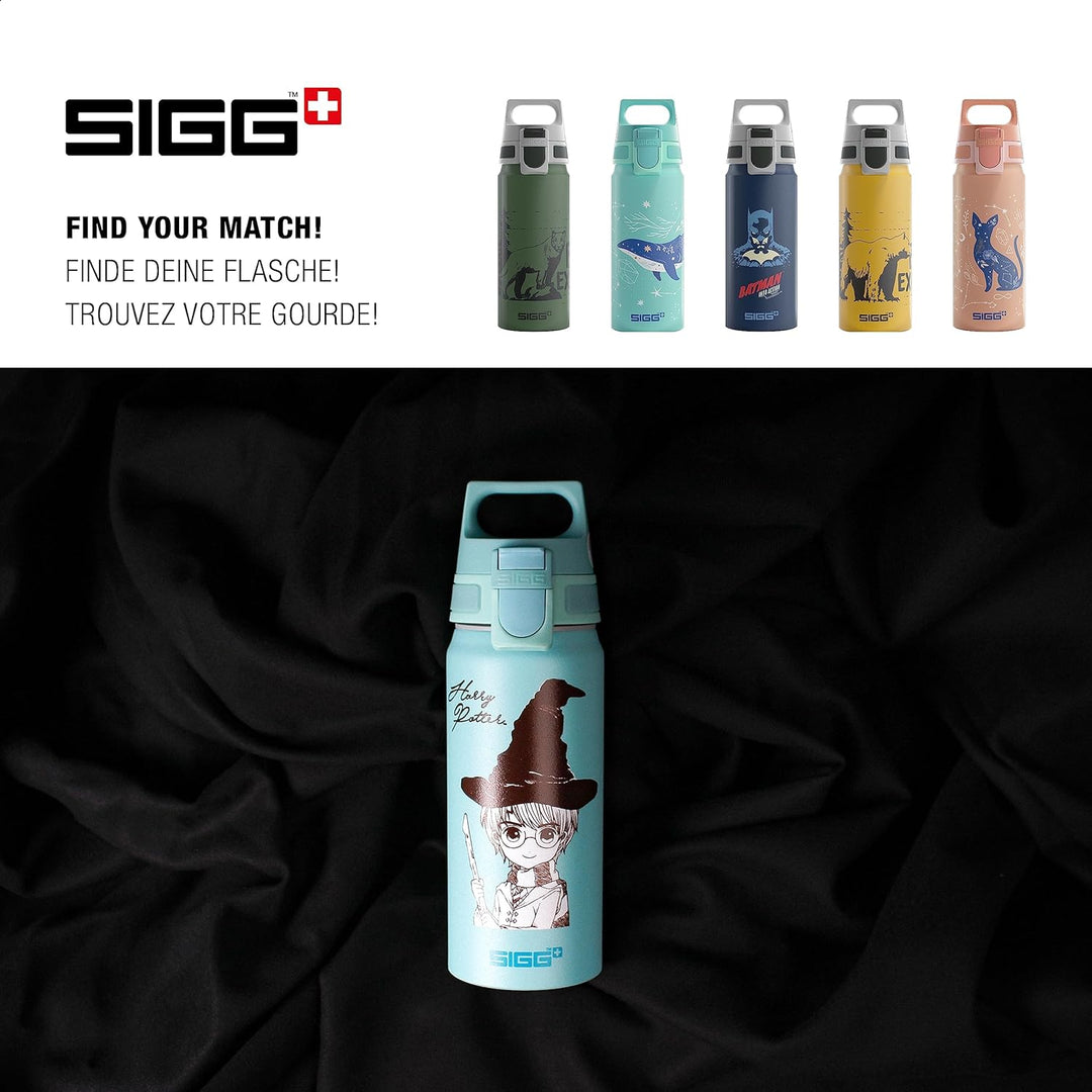 SIGG - Alu Trinkflasche Kinder - WMB ONE - Für Kohlensäurehaltige Getränke Geeignet - Auslaufsicher