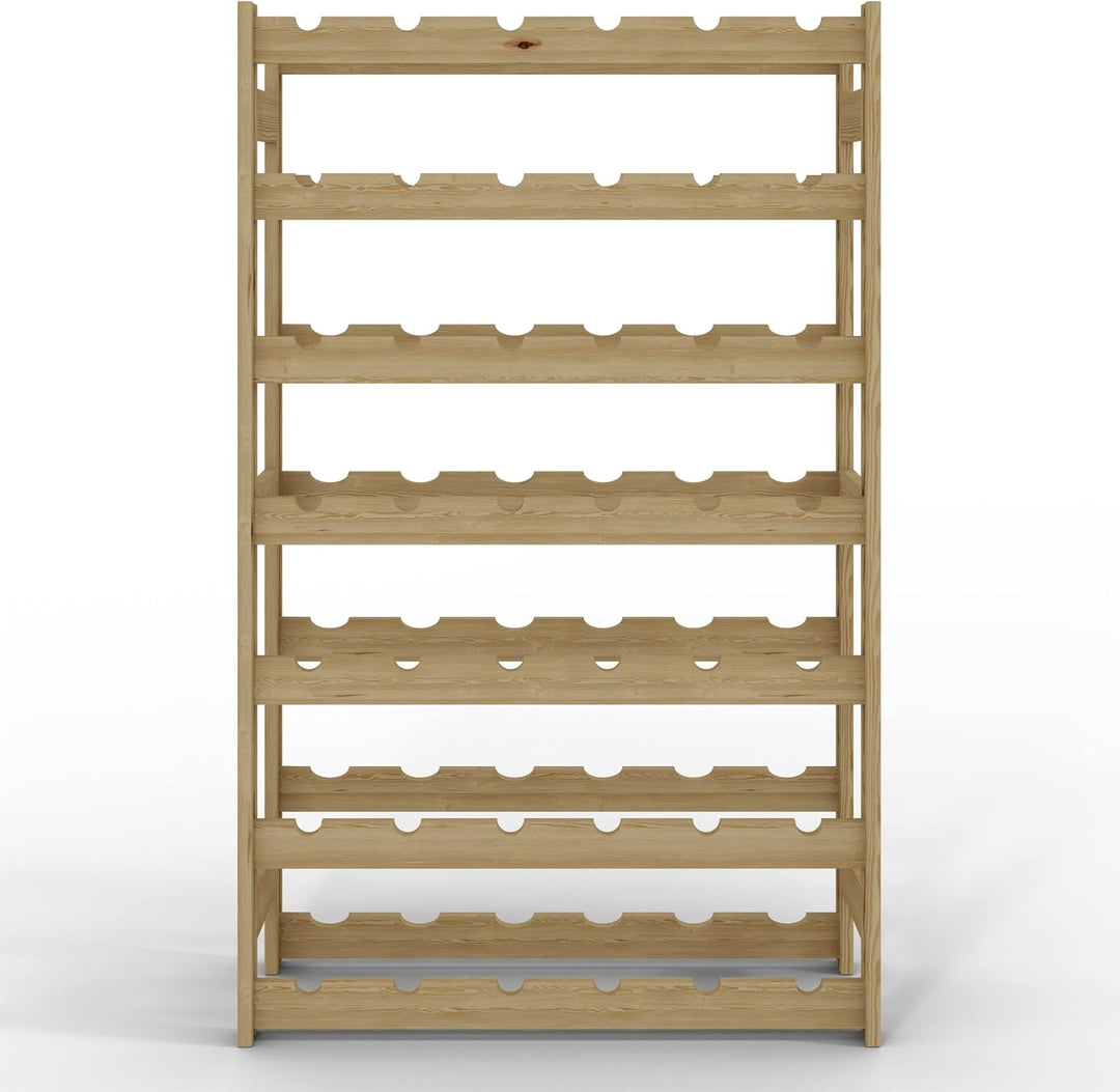 Lenmar, Weinregal aus Holz für Flaschen, Natur, RW-1, Wein, Flaschenregal, Kellerregal, Regale, Flas
