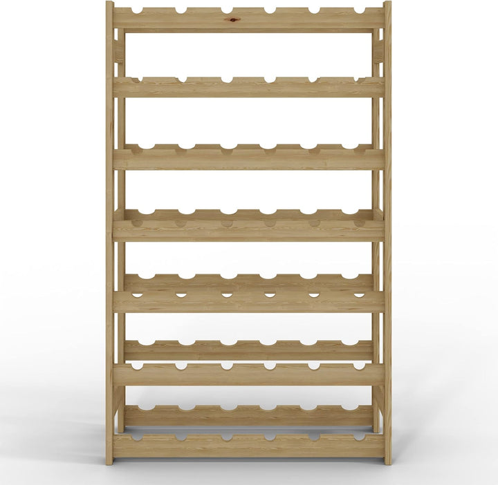 Lenmar, Weinregal aus Holz für Flaschen, Natur, RW-1, Wein, Flaschenregal, Kellerregal, Regale, Flas