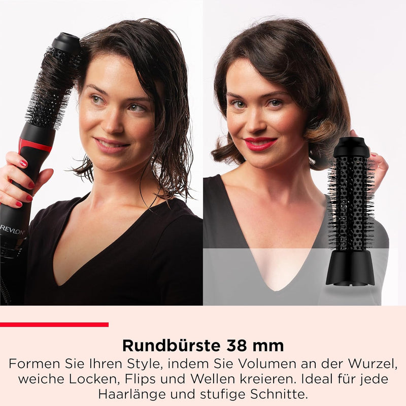 REVLON 5-in-1 One-StepTM-Haartrockner und Multi-Styler (abnehmbare Köpfe, Lockenaufsatz, Trockner, V