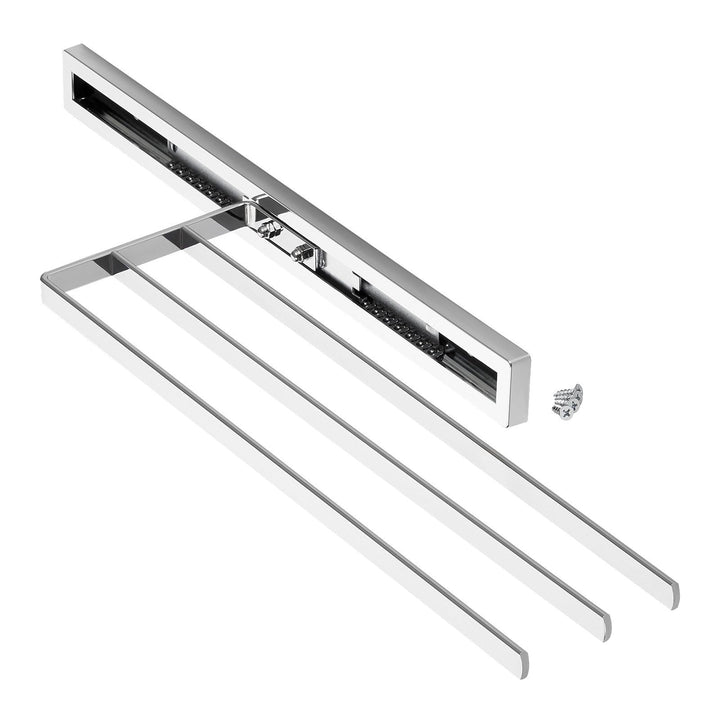 SO-TECH® Handtuchauszug Elegance Chrom 3-armig 415 mm eingeschoben, 715 mm ausgezogen Handtuchhalter