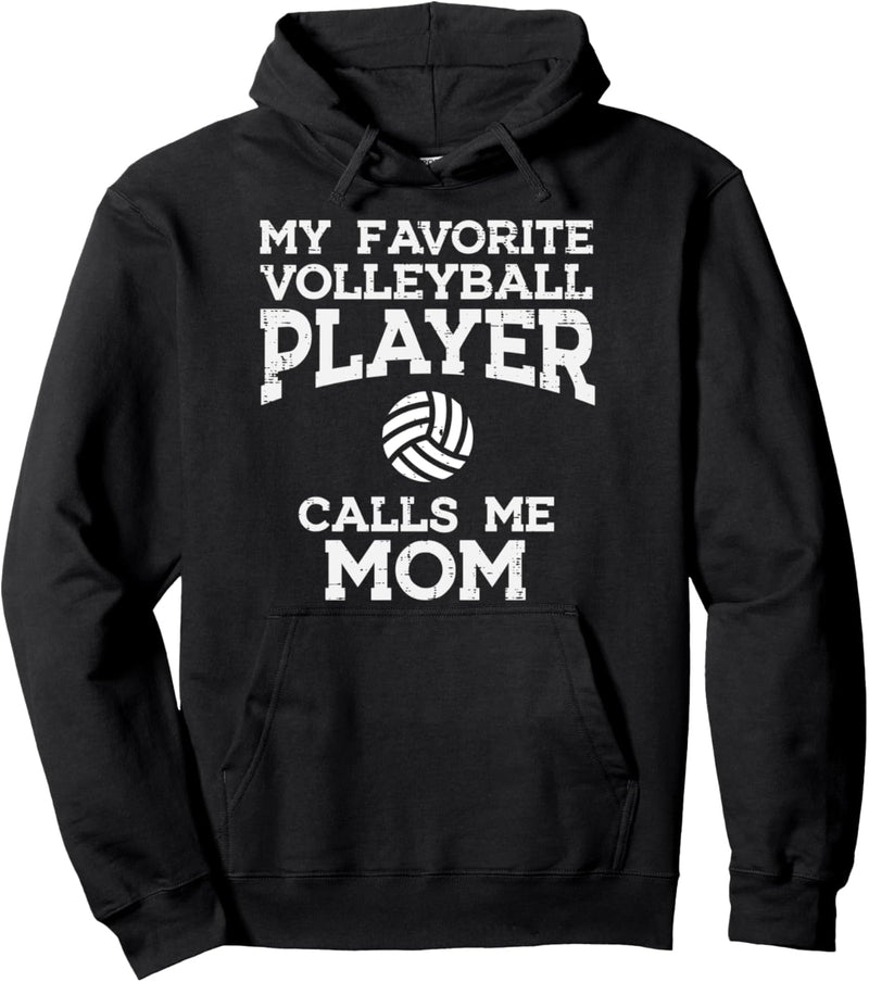 Favorite Volleyball Player Mom Mothers Day Sports Mama Women Pullover Hoodie