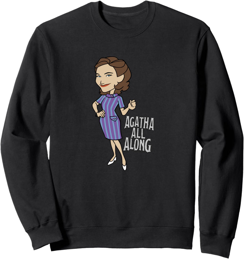 Marvel WandaVision Agatha All Along Retro Portrait Sweatshirt