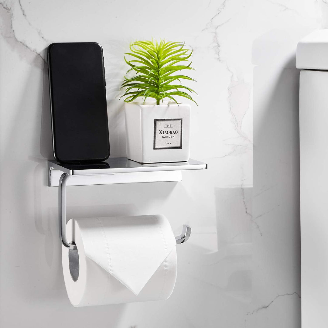 NSODOO Toilettenpapierhalter für Badezimmer aus massivem Messing und gehobenem Hotelstil Tissue-Roll