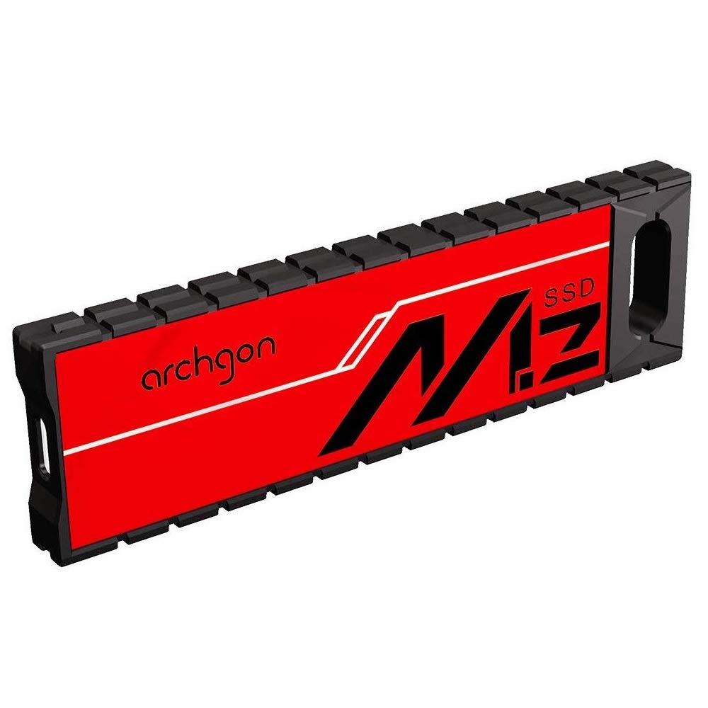 Archgon G70, Externe SATA SSD M.2, 480GB, USB 3.1, Gen 2 (Type-C), Gaming Portable, rot 480GB G703K,