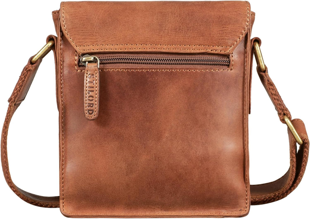 STILORD 'Nate' Herrentasche Leder klein Umhängetasche Schultertasche Männer Handtasche Messenger Bag