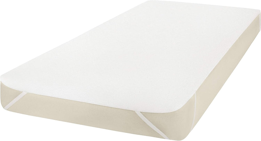 Flanela Matratzenschoner Matratzenschutzbezug (Weiss-01, 220 x 200 cm)