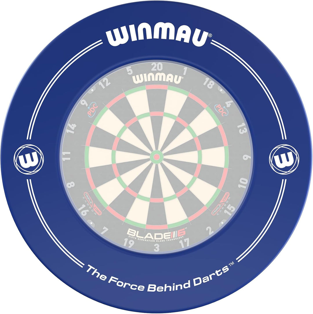 WINMAU Unisex – Erwachsene Printed Dartboard Surround Standard Blue, Standard Blue