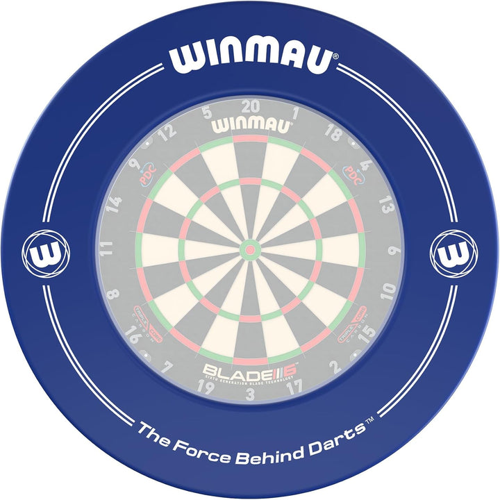 WINMAU Unisex – Erwachsene Printed Dartboard Surround Standard Blue, Standard Blue
