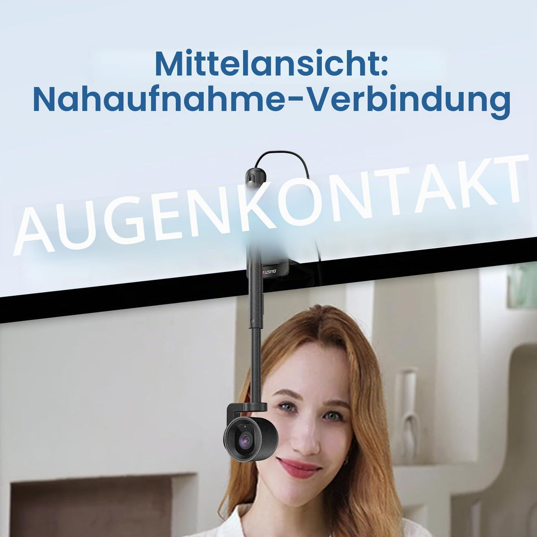 JOYUSING FlexCam10 4K Augenkontakt Webcam für PC, 4 Modi in 1 Webcam mit Mikrofon, PDAF Autofokus, 2