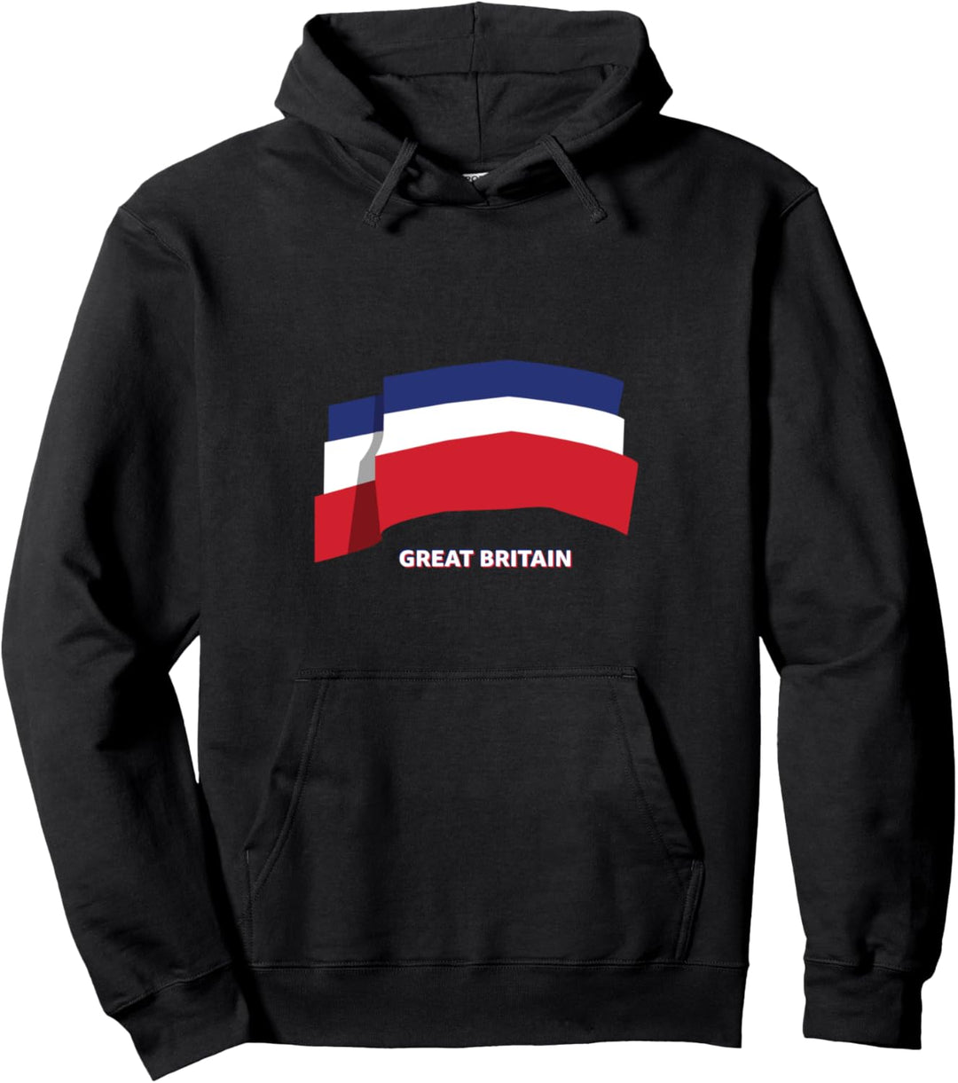 Flagge Grosbritannien Pullover Hoodie