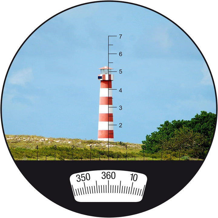 Bresser Fernglas Nautic 7x50 wasserdicht mit 360° Kompass, Strichplatte zur Entfernungs- und Grössen