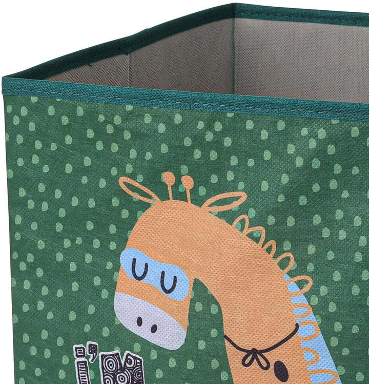4er Set Faltboxen ca. 30x30x30 cm - Aufbewahrungsboxen Tiermotiv faltbar Körbe Spielzeug Kiste Boxen