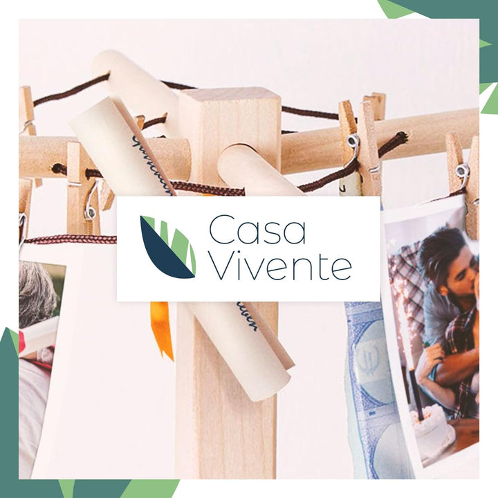 Casa Vivente Wäsche-Spinne aus Holz mit Gravur zum Abitur für Mädchen und Jungs, Witzige Geldgeschen
