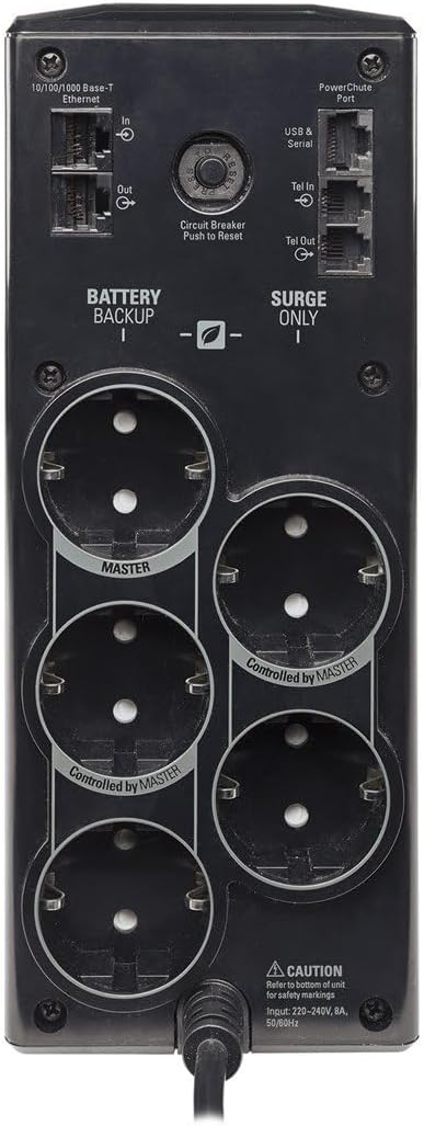 APC by Schneider Electric Back UPS PRO USV 900VA Leistung - BR900G-GR - inkl. 150.000 Euro Gerätesch