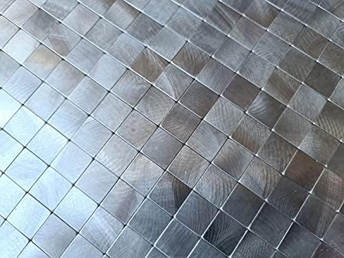 Mosaikfliese Selbstklebende Mosaike metall Fliesenspiegel Wand Küche MOS200-4M15_f