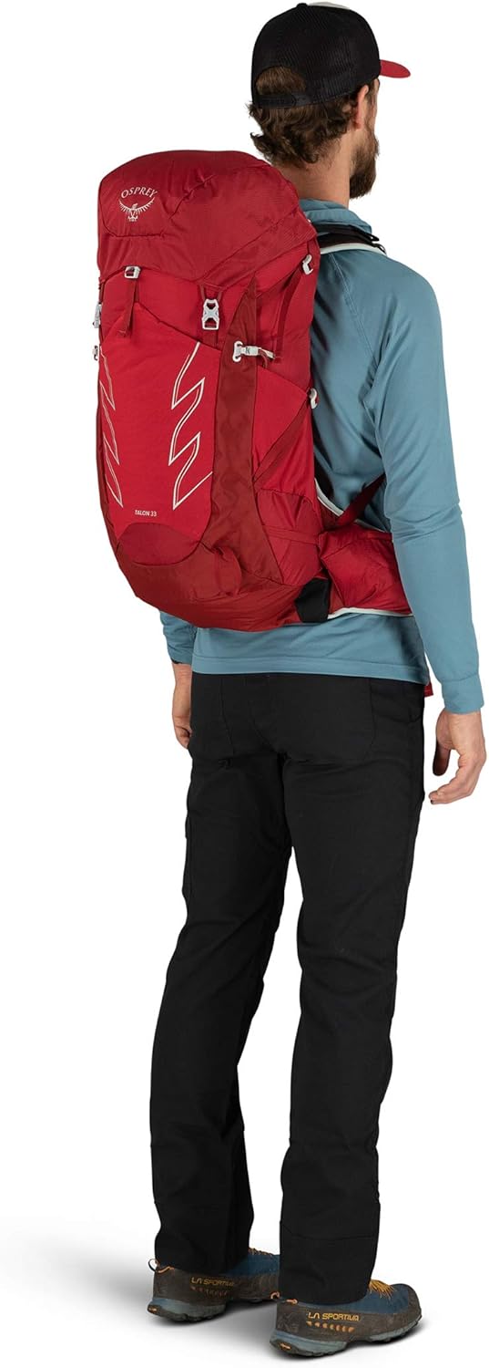Osprey Talon 33 Wanderrucksack für Männer S-M Cosmic Red Single, S-M Cosmic Red Single