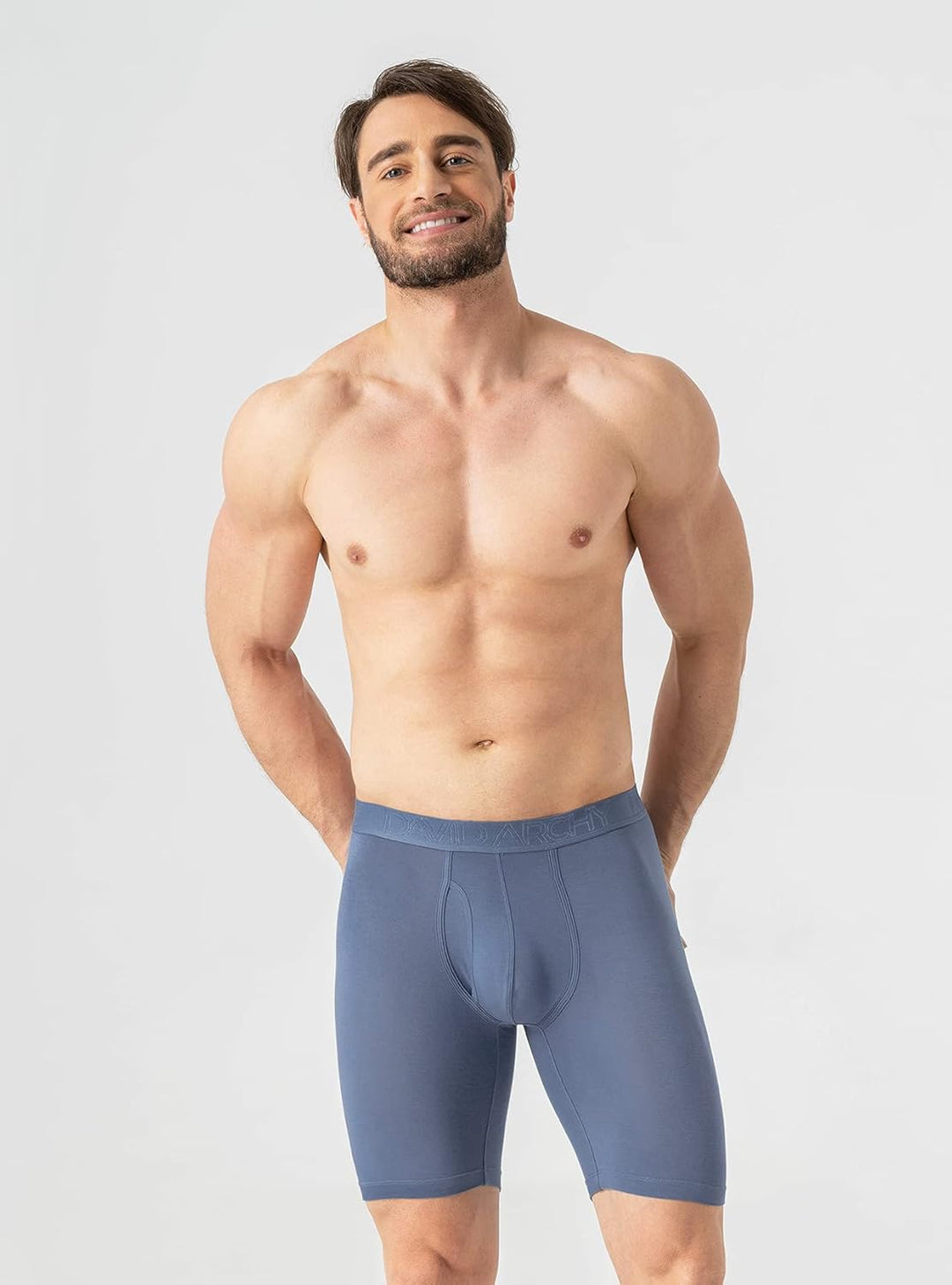 DAVID ARCHY Bambus Boxershorts Herren Unterhosen Männer Boxershorts, Weich, Hautfreundlich und Luftd