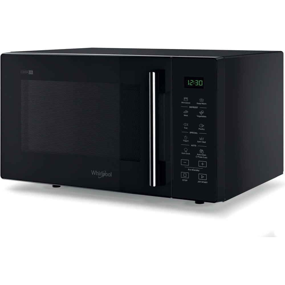 Whirlpool MWP 251 B Mikrowelle (freistehend, nur Mikrowelle, 25 l, 900 W, schwarz, 27 cm)