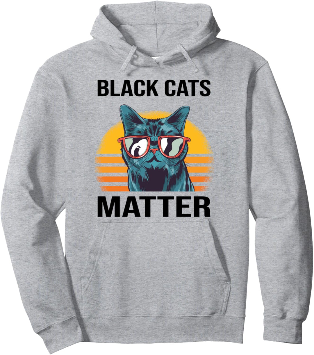 Black Cats Lives Matter, lustige Parodie, Kätzchen Pullover Hoodie