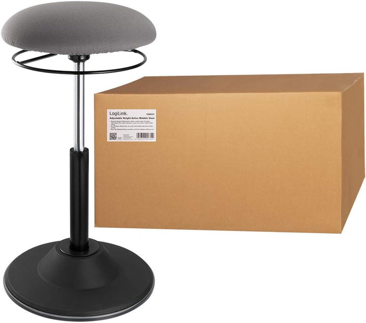 LogiLink EO0022 - Höhenverstellbarer, ergonomischer Bürohocker für eine effektive Reduzierung von Er