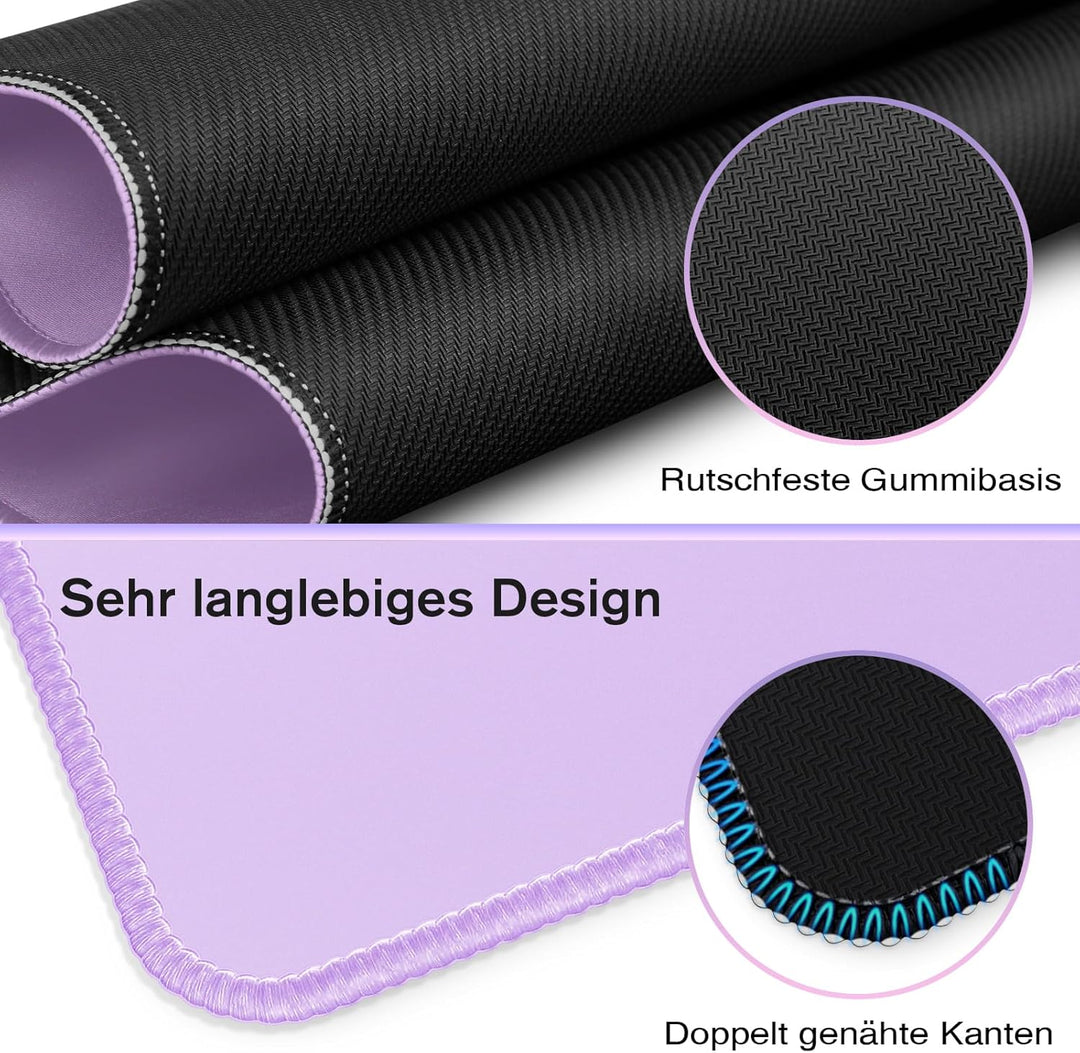 Mauspad Gaming 1200x400mm - XXXL Mousepad gross - Tischunterlage Large Size - verbessert Präzision u