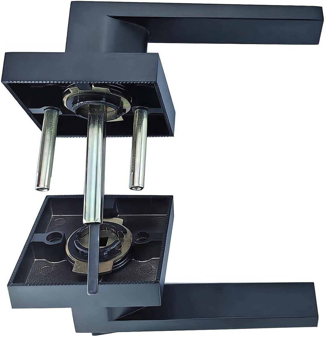 Qrity Türschloss Aluminiumlegierung Drückergarnitur Türdrückerfür für Schlafzimmer, Garderobe, Staur