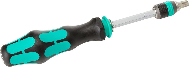 Wera 05056656001 Kraftform Kompakt 50, Handhalter mit Bit-Sortiment, 14-teilig, Stück Einzelbett, Ei