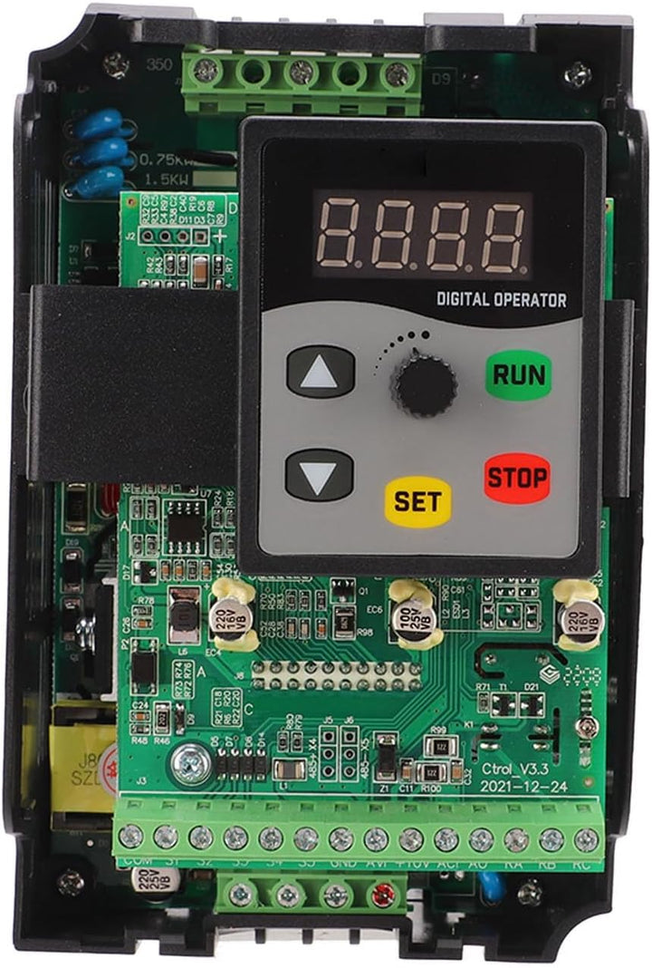 Luqeeg VFD 3 Phasen - Motorantrieb mit Variabler Frequenz, 380-440 V Eingang 0-440 V Ausgang, 0,75 K