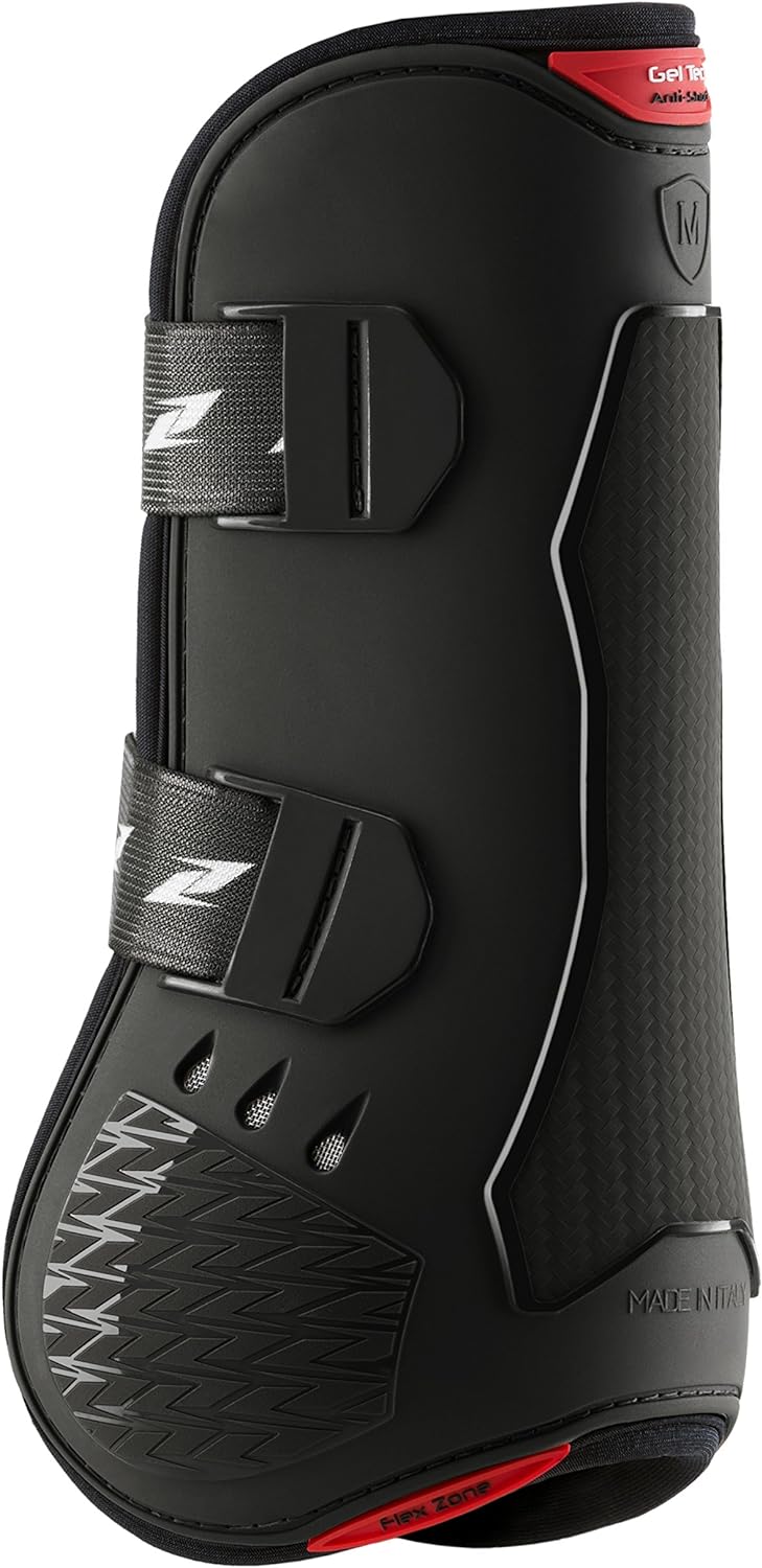Zandonà Carbon Air Balance Tendon Schutzgamasche für Pferde M Schwarz, M Schwarz