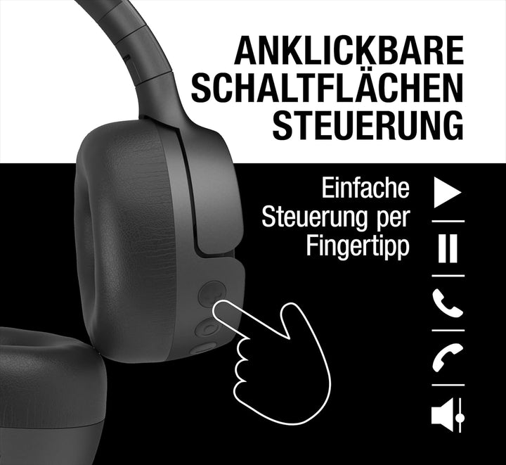 Fresh 'n Rebel Code Fuse, Bluetooth-Kopfhörer on-Ear, kabellos, 30 Stunden Spielzeit, mit Mikrofon u