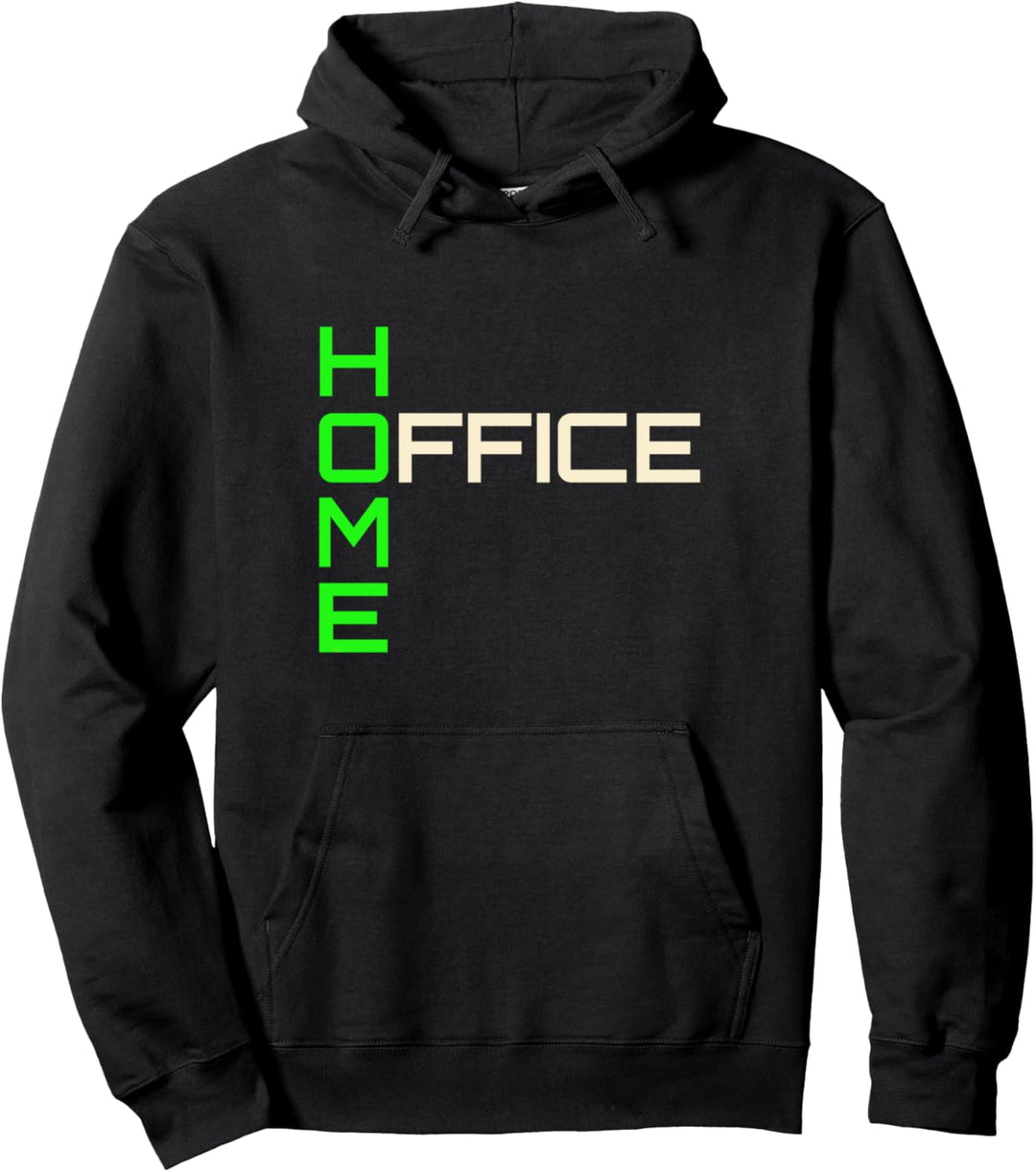 Home Office Homeoffice Heimarbeit cooles grün Design Pullover Hoodie