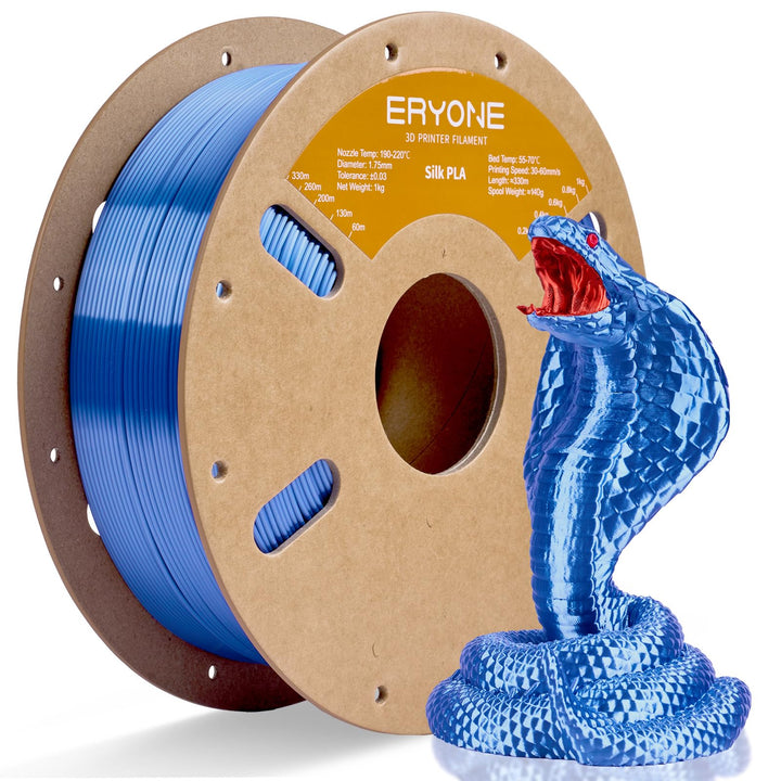 ERYONE Silk PLA Filament 1.75 mm, 3D Drucker Filament PLA Silk,+/- 0.03 mm, 1 kg/Spule, Seiden PLA S