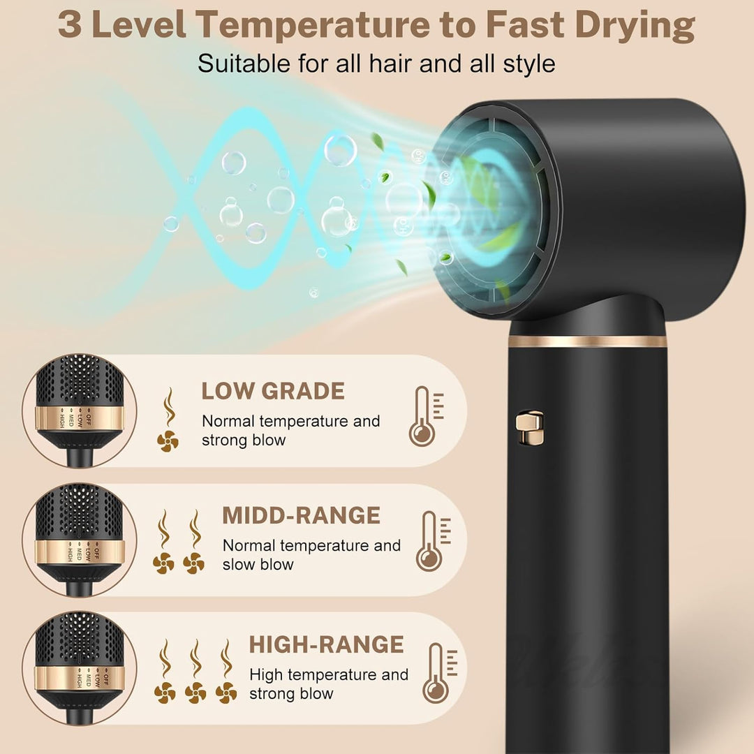 Hair Styler Set 5 in 1 Air Curler Lockenstab Negative Ionen Pflege Haarstyler Warmluftbürste mit Run