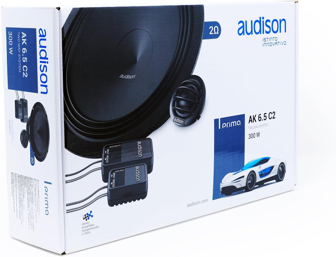 Audison AK 6.5 C2.1 16,5cm 2-Wege Kompo-Lautsprecher 100W, 2Ohm - Prima
