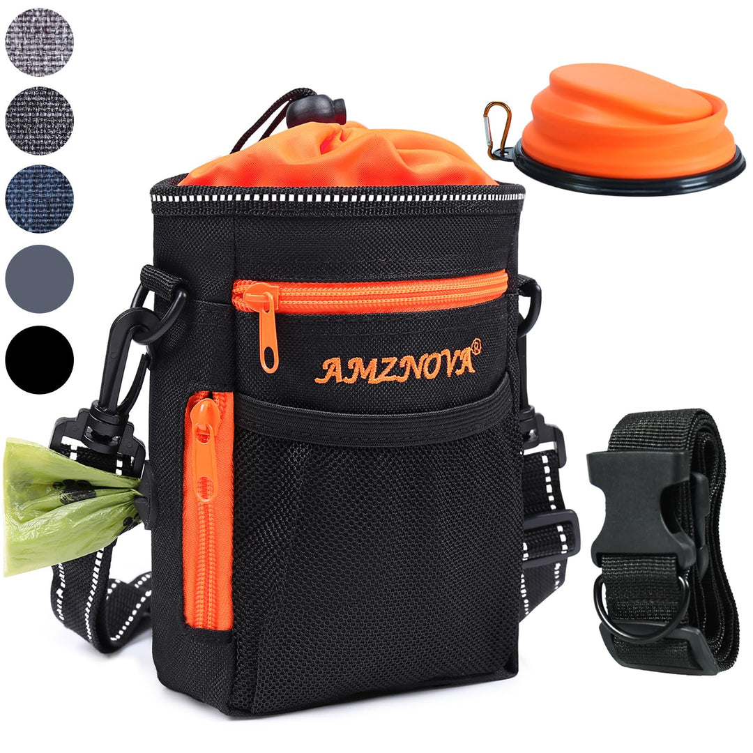AMZNOVA Futterbeutel Hund Treatkit Leckerlitasche für Hunde, Leckerli Tasche für Hundetraining, Gass