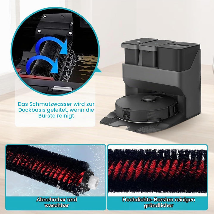 LOVECO 2 Stück Wasserfilter &amp; 1 Reinigungsbürste Ersatzteile Kompatibel mit Roborock S7 Pro Ultra, S