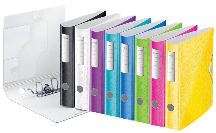 Leitz Qualitäts-Ordner Active WOW, A4, Polyfoam, schmal, sortiert, 1 Einheit Sortiert 60mm WOW, Sort